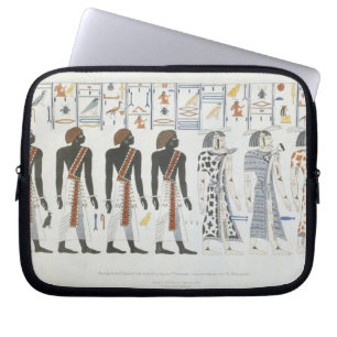 Illustrations of hieroglyphics from the Tombs of t Laptop Sleeve