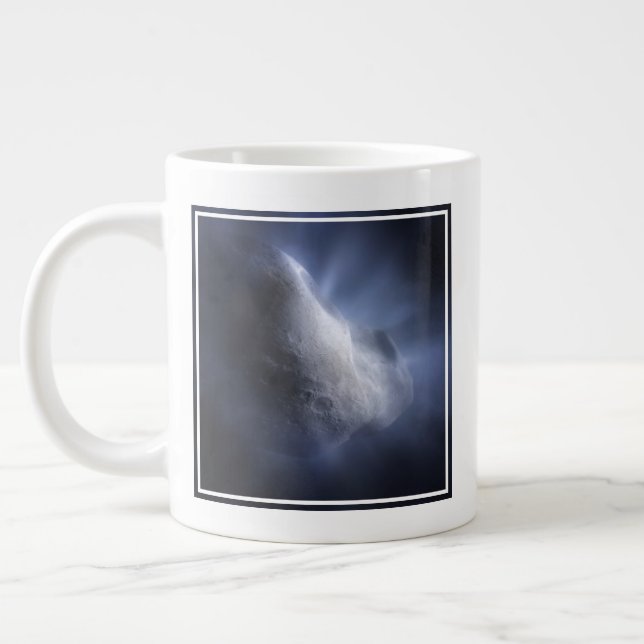Illustrative Close-Up The Comet Tempel. Large Coffee Mug (Left)