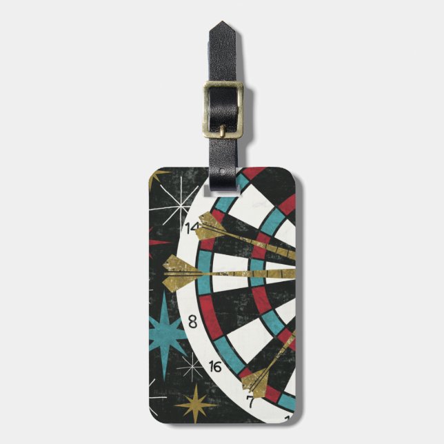 Illustrative Dart Board Luggage Tag (Front Vertical)