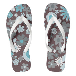 Illustrative Flowers Thongs
