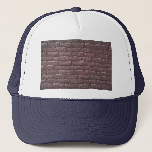 Illustrative Red brick wall Trucker Hat (Front)