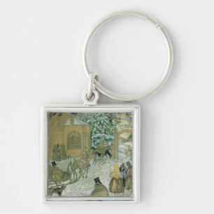 Illustraton for 'Dubrovsky', by Alexander Pushkin Key Ring