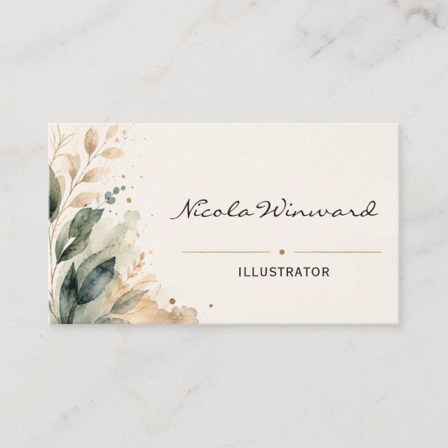 Illustrator Business Card (Front)