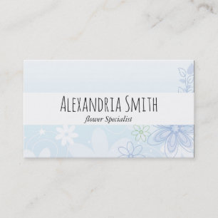Illustrious Flowers Elegant Business Card