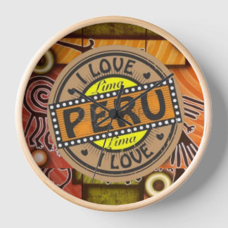 Ilove Peru Wall Clock