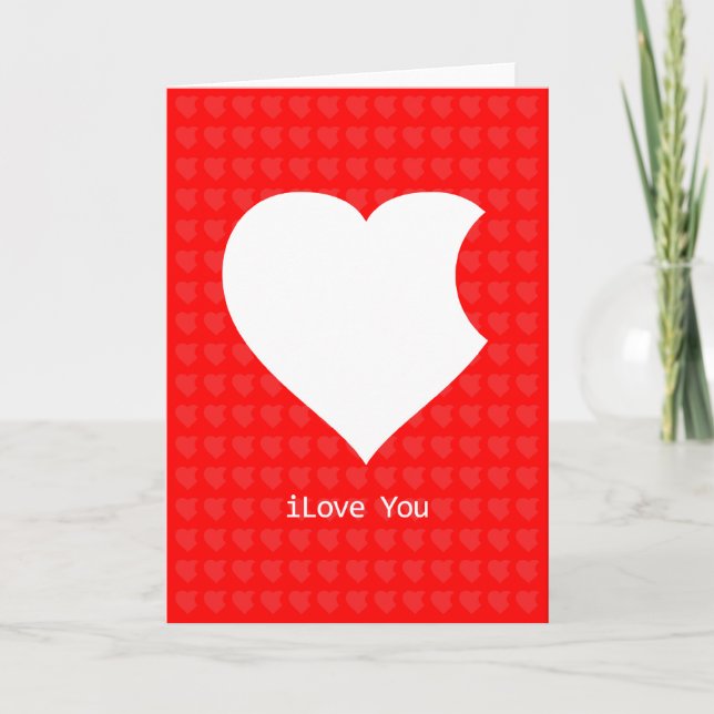 iLove You Card (red) (Front)
