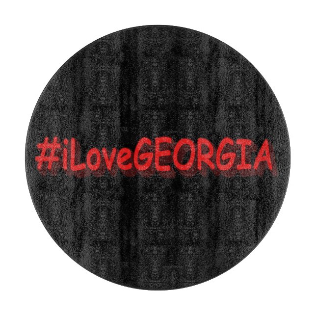 "#iLoveGEORGIA " Cute Design. Buy Now Cutting Board (Front)