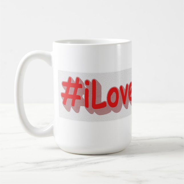 "#iLoveIndiana " Cute Design. Buy Now Coffee Mug (Left)