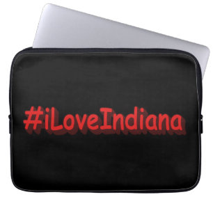 "#iLoveIndiana " Cute Design. Buy Now Laptop Sleeve