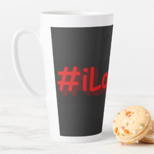 "#iLoveUK" Cute Design. Buy Now Latte Mug