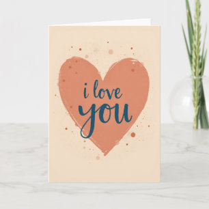 Iloveyou Heart Art Card