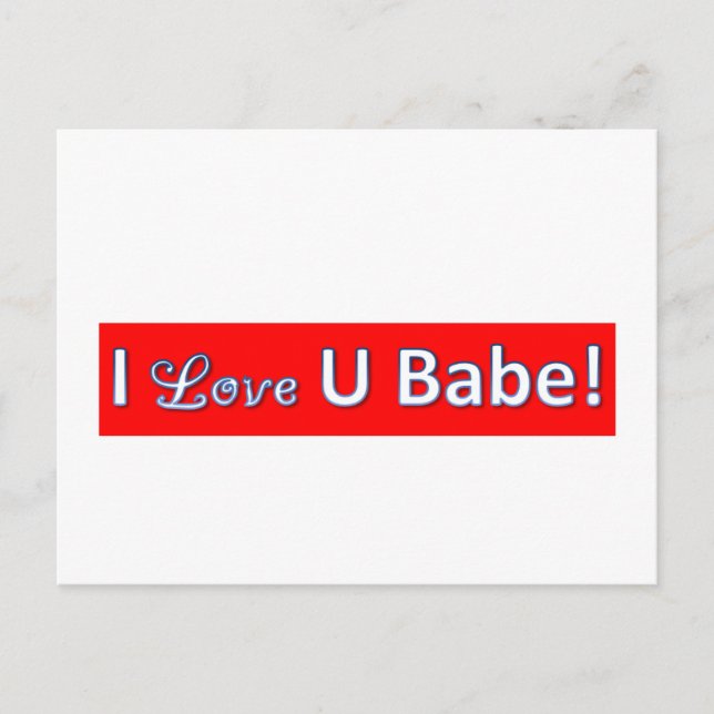 iloveyoubabe postcard (Front)