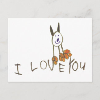 ILoveYouPuppy Postcard