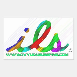 ils colour rectangular sticker