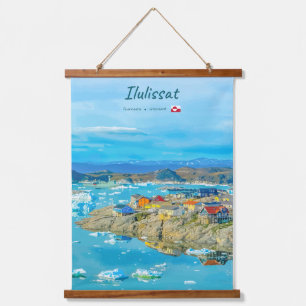 Ilulissat, Greenland - Iceberg Town Hanging Tapestry