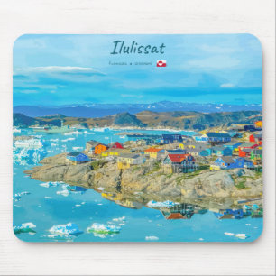 Ilulissat, Greenland - Iceberg Town Mouse Pad