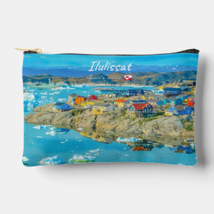 Ilulissat, Greenland - Iceberg Town Small Accessory Pouch