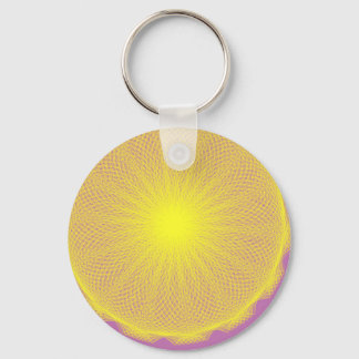 iluminating yellow sun key ring