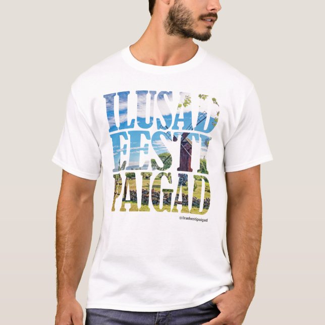 Ilusad Eesti Paigad Light Estonia Estonian T-Shirt (Front)