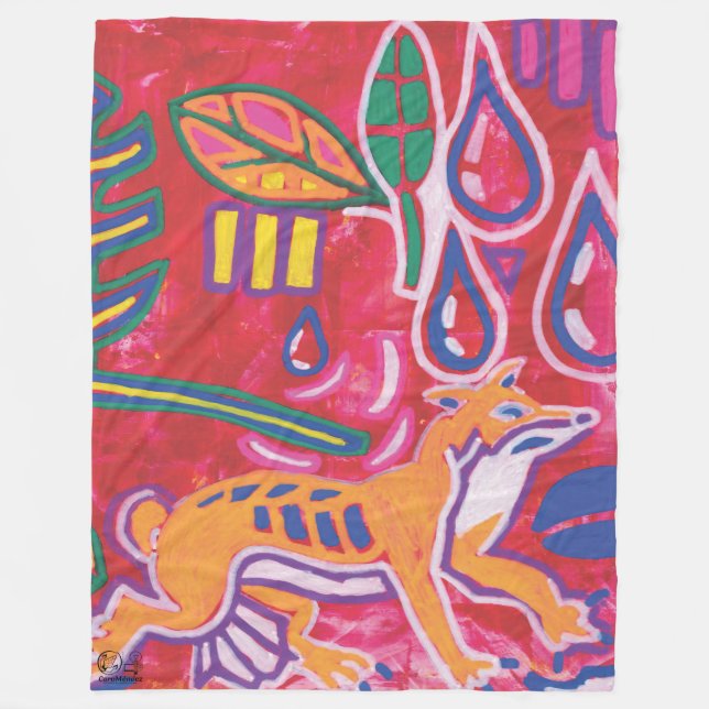 Ilustración de Mola6 Fleece Blanket (Front)