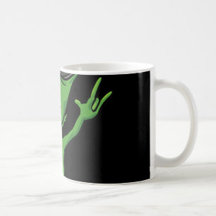 ILY Alien ASL Hand Gesture Deaf Hearing Loss Aware Coffee Mug