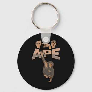 Ily Ape Asl Hand Gesture Deaf Hearing Loss Awarene Key Ring