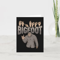 ILY Bigfoot ASL Hand Gesture Deaf Hearing Loss Awa