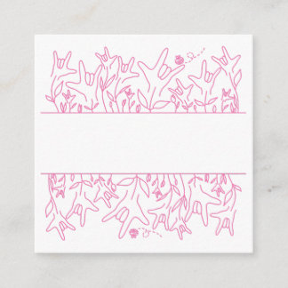 ILY Bloom - Custom Name ASL Design Enclosure Card