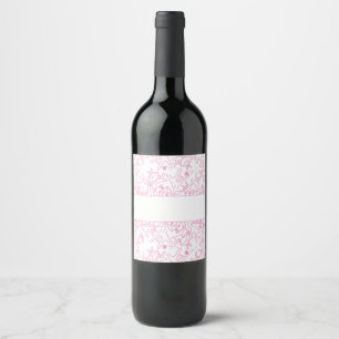 ILY Bloom - Custom Name ASL Design Wine Label