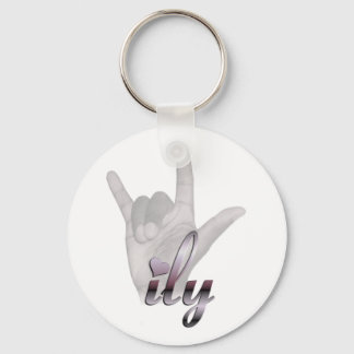 ILY hand Key Ring