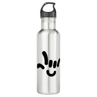 ILY (I LOVE YOU) in ASL 710 Ml Water Bottle