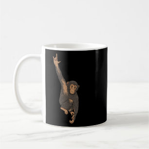 Ily Monkey Asl Hand Gesture Deaf Hearing Loss Awar Coffee Mug