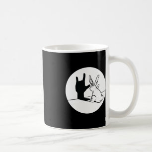 ILY Rabbit ASL Hand Gesture Deaf Hearing Loss Awar Coffee Mug