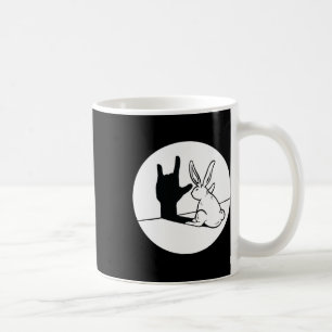 Ily Rabbit Asl Hand Gesture Deaf Hearing Loss Awar Coffee Mug