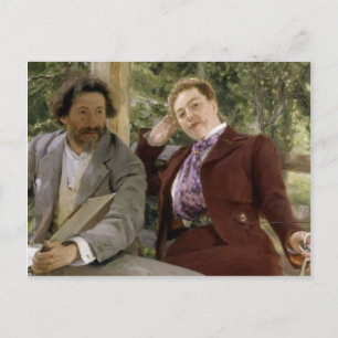 Ilya Repin-Portrait of Natalia Nordmann,Ilya-Repin Postcard