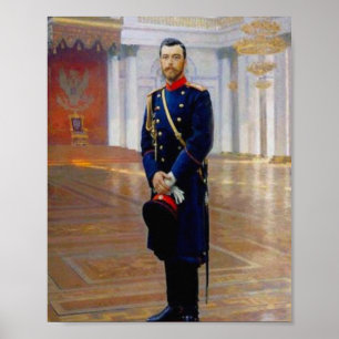Ilya Repin- Portrait of Nicholas II Poster