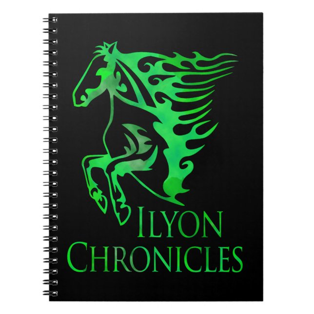 Ilyon Chronicles Green Horse Notebook (80 Pages) (Front)