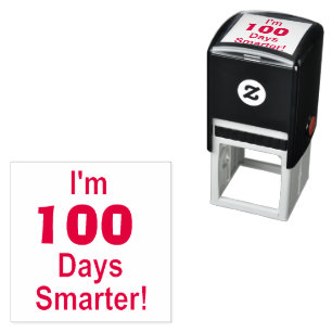 "I'm 100 Days Smarter!" Self-Inking Stamp