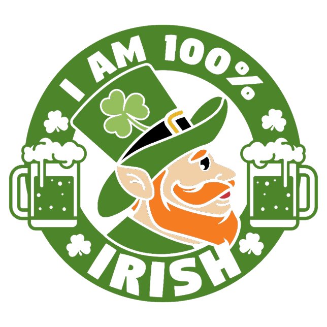 I'm 100% Irish Paper Cups (Creator Uploaded)