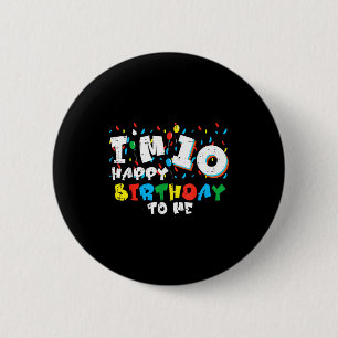 Im 10 Happy Birthday To Me Balloons 10th Bday Boys 6 Cm Round Badge