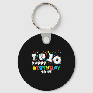 Im 10 Happy Birthday To Me Balloons 10th Bday Boys Key Ring