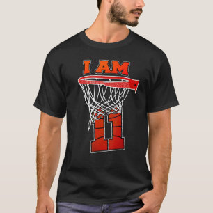 I'm 11 Basketball Theme Birthday Party Celebration T-Shirt