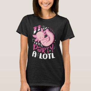 I'm 11 Let's Party A Lotl Axolotl Birthday Celebra T-Shirt