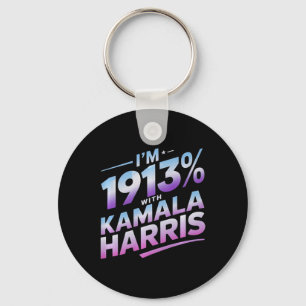 Im 1913% With Kamala Harris 2024 Premium Key Ring
