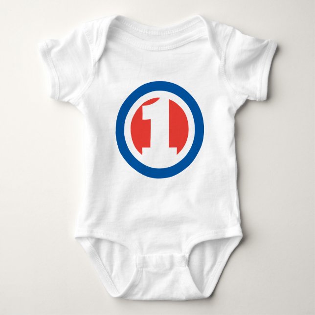 I'm 1! baby bodysuit (Front)