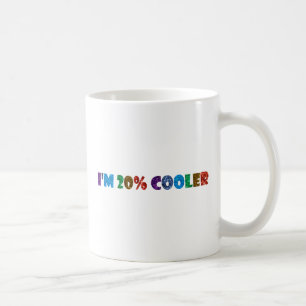 i'm 20% cooler brony coffee mug