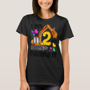I'm 2 And Digging It 2 Years Boys 2nd Birthday Exc T-Shirt