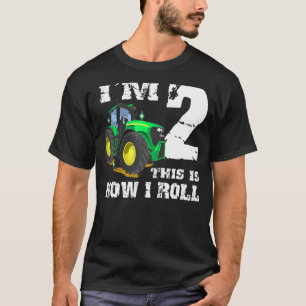 I'm 2 Farm Barnyard Tractor 2nd Birthday Party T-Shirt