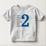 I'm 2 Shirt<br><div class="desc">Cute shirt for someone special who is  2. Customise text/colour.</div>