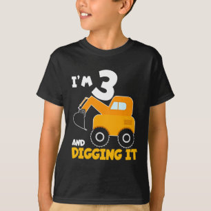 I'm 3 and Digging It  T-Shirt